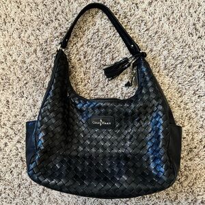 Cole Haan basket weave shoulder bag